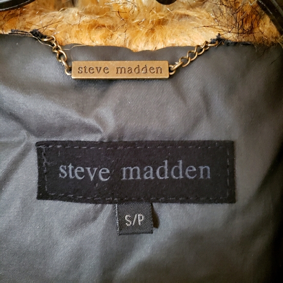 jacket | faux leather | fur hood | anorak - Picture 2 of 4